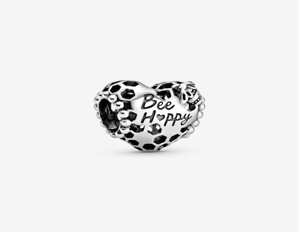 

new arrival 100 925 sterling silver bee happy honeycomb heart charm fit original european charm bracelet fashion jewelry accessor4545784, Bronze;silver