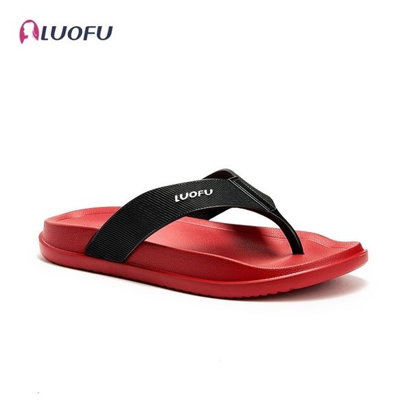 

slippers luofu men's nonslip flipflops summer casual eva sandals for vacation indoor outdoor beach 230711, Black