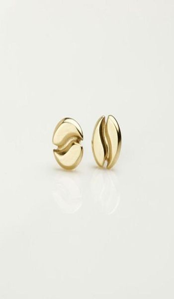 

30pair gold silver coffee bean earrings pea stud earring espresso bean coffee addict stud earrings tai ji stud earrings9224336, Golden;silver