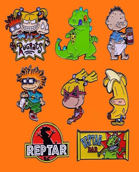 

dinosaur enamel pins cute animation metal cartoon brooch backpack hat bag collar lapel badges men women fashion jewelry gifts4710064, Gray