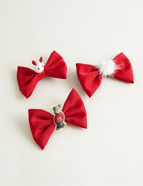 

2022 hair bow solid color with clips papercard metal logo girls giantpuffer ball hair accessories hairpin hairband4096664, Golden;silver