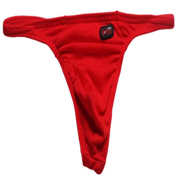 

11001red cotton men u bag low rise seamless comfortable thong tstring gstring men039s underwear lingerie cuecas5600746, Black;brown