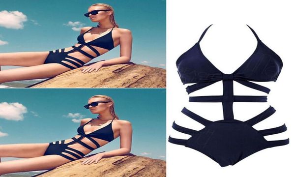 

strappy swimsuit swimwear bathing monokini bikini women swimsuit s  l9907227, White;black