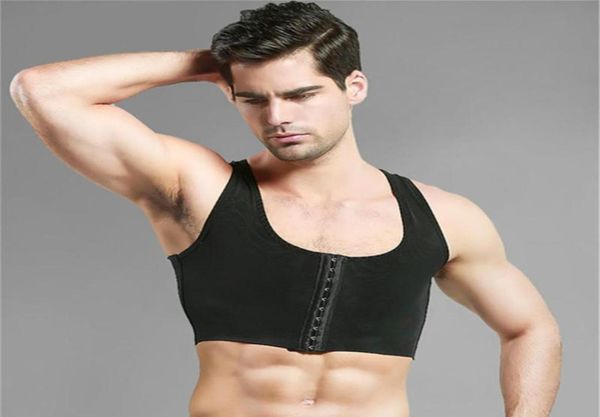 

men039s body shapers male control chest bra gynecomastia shaper vest men posture corrector compression shirt corsetme4559617368, Black;brown