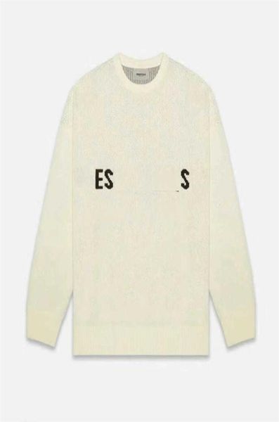 

double thread 2023 fashion hoodie relaxed crew neck hoody knitwear knitted sweaters for women m6ze1247831, Black