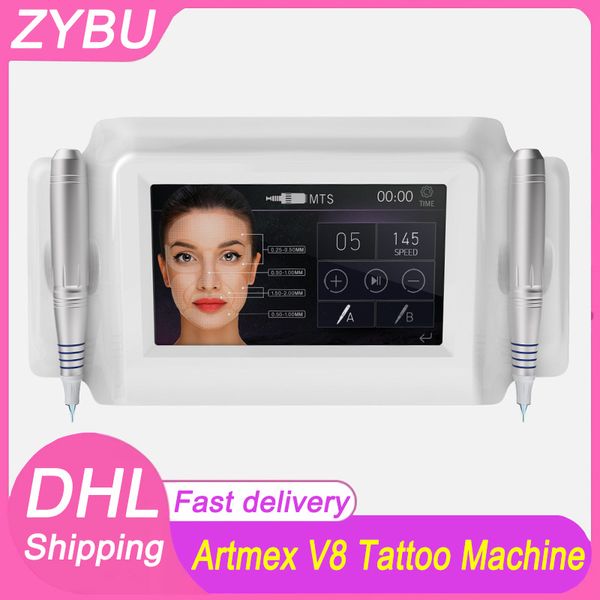 

artmex v8 pmu mts system beauty skin care tattoo machine dermapen microneedling dr derma pen pigmentation eyebrow lip liner kits beauty micr