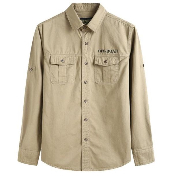

large size shirt s6xl europe military casual men039s spring 100 cotton khaki long sleeve shirt man autumn army green blue shi8950497, White;black