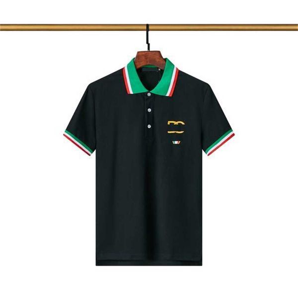 

men's polos 2023 new short sleeved shirt summer fashion brand loose female designer casual couple flower 0gd2, White;black