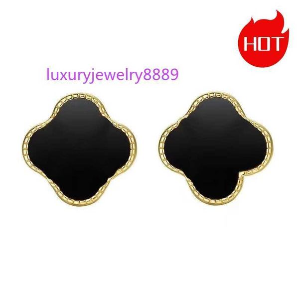

stud designer earrings designer for women luxury earrings 18k gold female rose colored gold earrings red agate light luxury allergy proof gi, Golden;silver