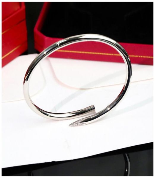 

nail bracelet carti bracelets new bangle white gold braclets damen armband bangles faith braclet pulsera armonia charm bracciale b3852298, Black