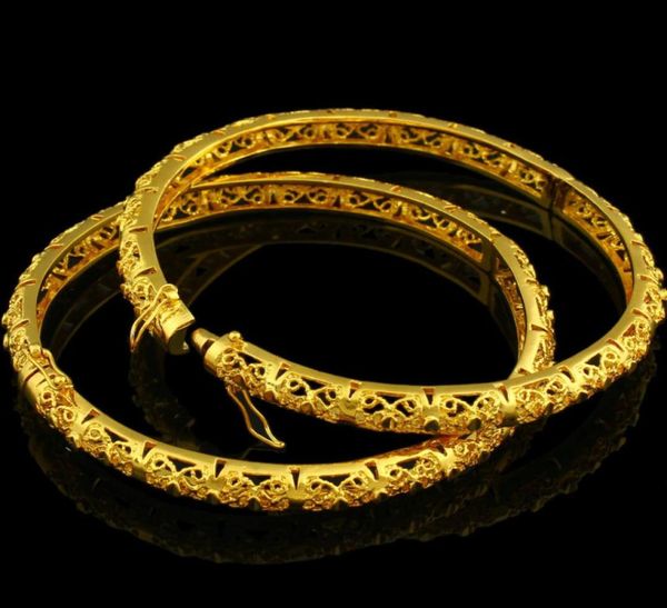 

whole new ethiopian bangle women gold color dubai bride wedding africanarabmiddle east braceletbangle jewelry7349514, Black