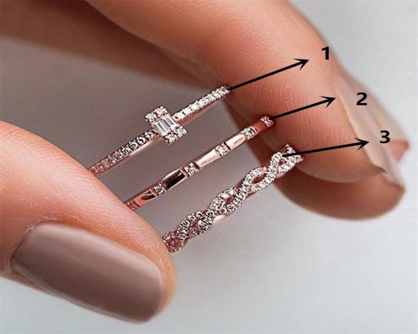 

jewelryrings huitan delicate girls finger rings with cz party daily wear fashion versatile accessories for women minimalist gift 28044297, Golden;silver
