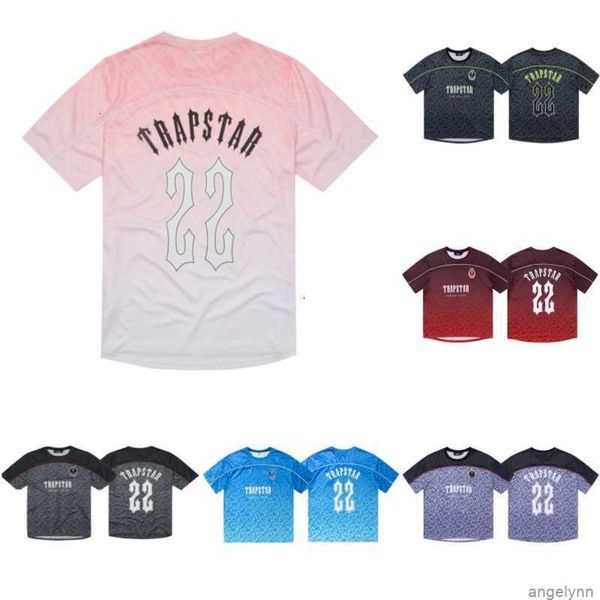 

jersey trapstar mens football t shirt designer short sleeve summer cause hip hop street k9wp, White;black