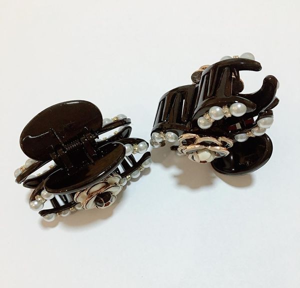 

6x4cm fashion korean version of imported camellia rhinestone grab clips girls small flowers scratch for women collect hair ornamen9478185, Slivery;golden