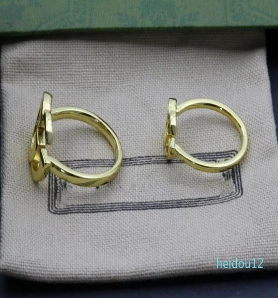 

luxury new fashion unique design couple ring simple highquality goldplated ring trend matching supply nrj7814885, Silver