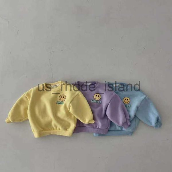 

jackets hoodies winter infant toddler long sleeve big smile fleece korean baby boys girls jumper pull over fashion children warm shirt x0712