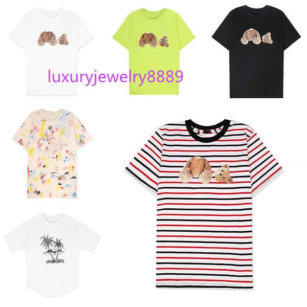 

designer palms mens t shirts women's angels tshirt brokeback bear coconut letter print crewneck cotton tshirts couples loose casual sho, White;black