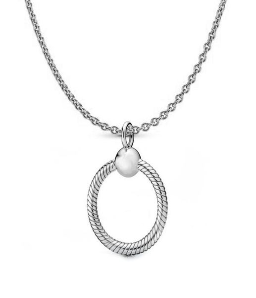 

alloy o heart pendant necklace 45cm+8cm moments beads charms fits diy jewelry european women girls christmas gifts n0133389203, Silver