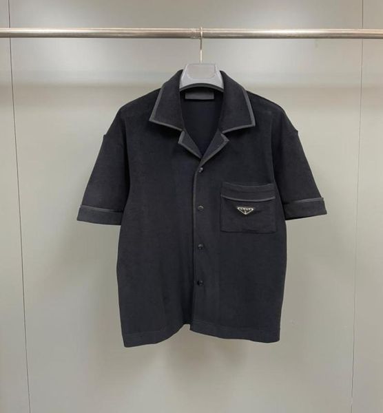 

2023 summer new fashion mens luxury designer beautiful shirts us size shirts mens designer button short sleeve s4649159, White;black