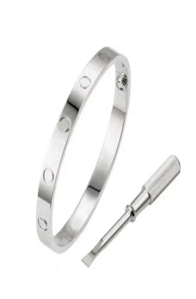 

love screwdriver bracelet designer bangle classic c design titanium steel jewelry men women bracelets colorfast hypoallergenic3171649, Black