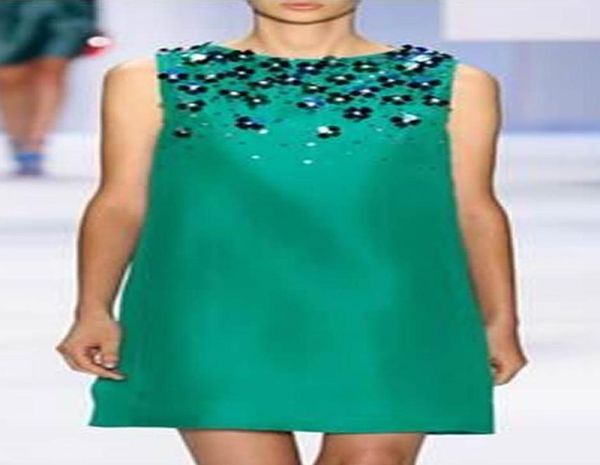 

beaded women shift dress sleeveless cat walk dresses 03030906018512, Black