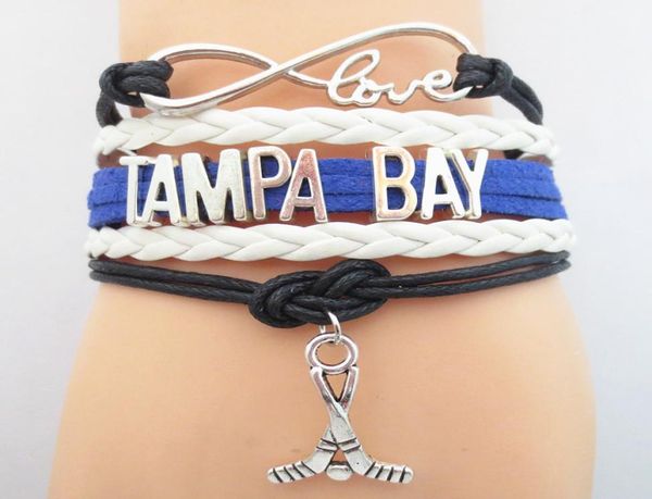 

jewelry infinity love tampa bay hockey sports team bracelet friendship bracelets b093728210851, Golden;silver