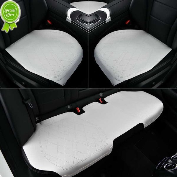 

new summer car seat cover luxury nappa leather vehicle driver seat cushion chair protector auto interior accessories mat universal