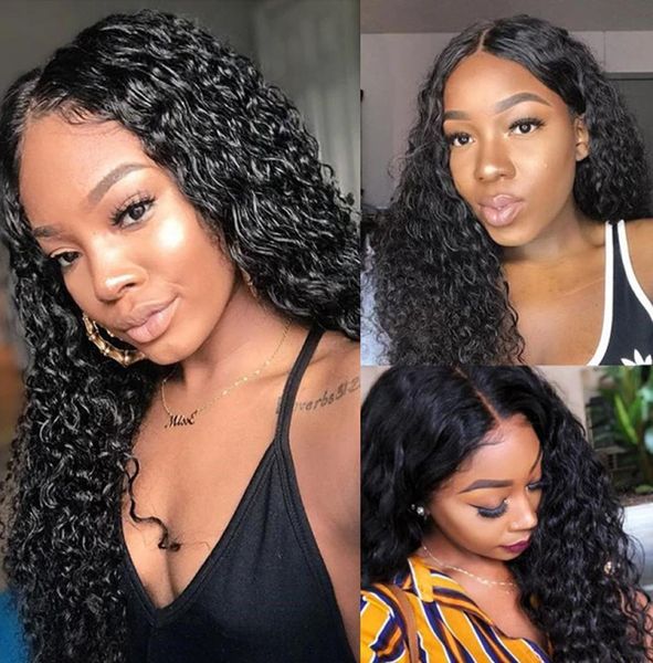 

human hair wigs 22inches long curly wig african01234569724274, Black