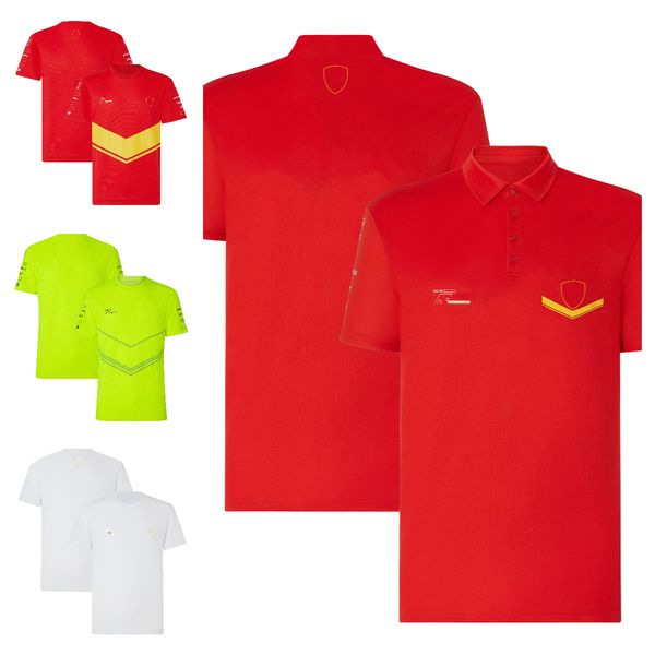 

f1 team 2023 official racing suit with the same paragraph summer large-size quick-drying t-shirt customized men's fans' shirts