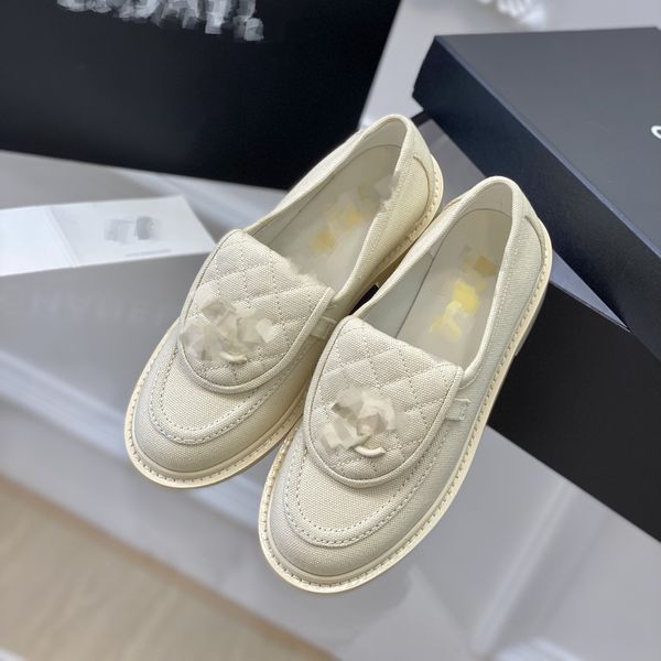 

dress shoes quilted flap turnlock loafer dress shoes canvas denim buckle logo mules slip on flats loafer casual sneakers women interlocking, Black