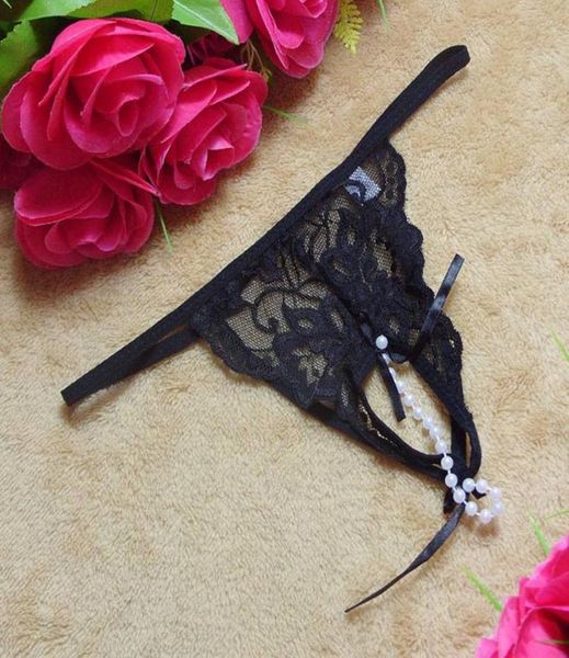 

w1030 women039s briefs beading open crotch thongs g string v string knickers underwear women panties erotic lingerie 1055098, Black;white