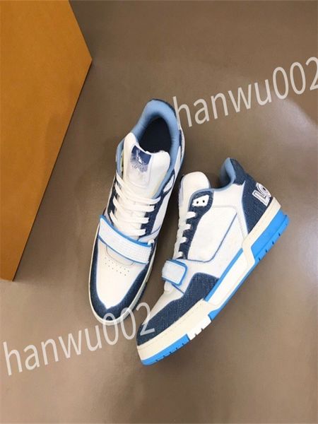 

2023 luxurys designer sneakers calfskin casual shoes reflective vintage leather trainers all-match stylist sneaker leisure shoe lace-up wd23, Black