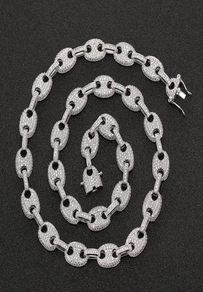 

iced out cz puffed mariner link choker beads chain necklace gold silver multicolor cubic zirconia 1624inch2976862