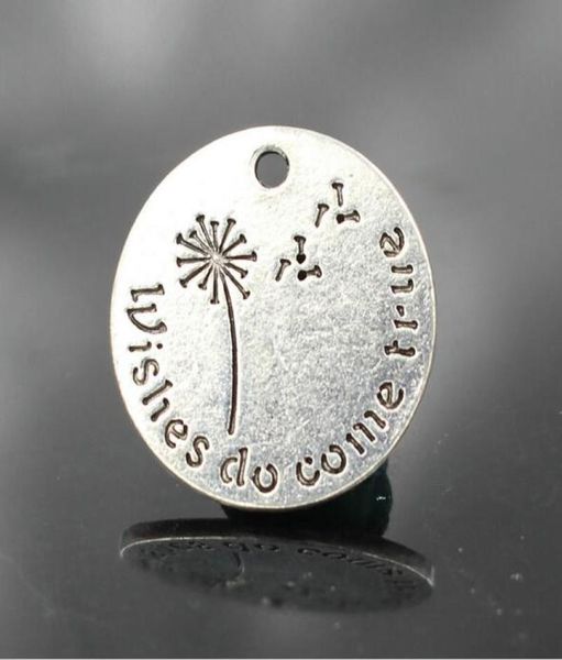 

whole20mm wishes do come true dandelion alloy charms01236255551, Bronze;silver