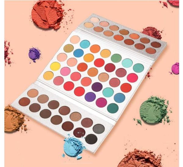 

beauty glazed 63 color eyeshadow palette waterproof shimmer glitter eye shadow highlight palette matte eyeshadow2971090