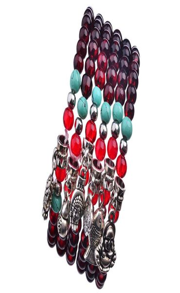 

iindian head silver natural blue onyx stone 6mm beads for men bracelets jewelry women jewelry christmas gift8136804, Black