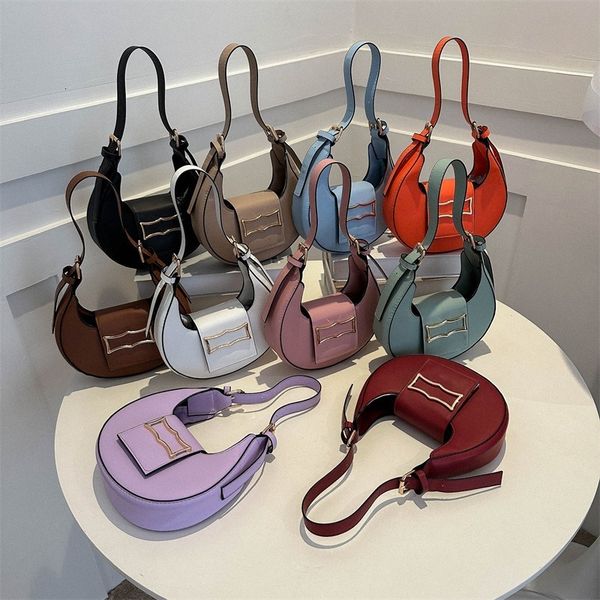 

evening bags simplicity leather ma'am single shoulder bag handbag solid color customize 230711