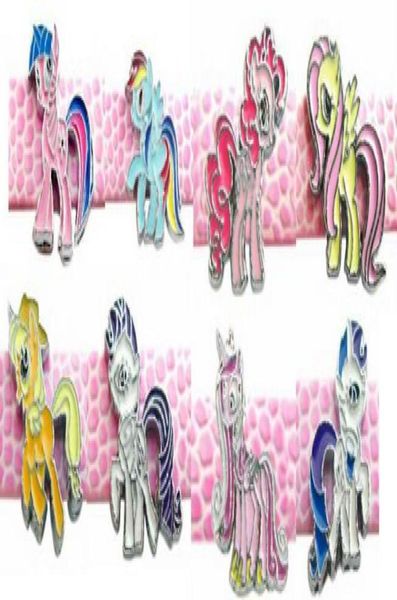 

20 50pcslot 8mm mix ponys diy slide charms alloy horse accessories fit for 8mm leather wristband keychains as holiday gift8058536, Bronze;silver