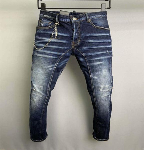 

2022 new arrivals d2 mens luxury designer denim039039dsq2039039jeans holes trousers dsquare jeans coolguy biker pants 9629562, Blue