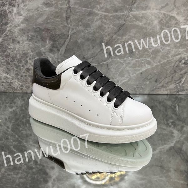 

new r stage shoe leather increased casual shoes fashionable sports platform mens womens white lace up alexander sneakers xsd230423, Black