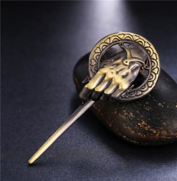 

song of ice and fire brooch hand of the king lapel inspired authentic prop pin badge brooches movie jewelry8476760, Gray