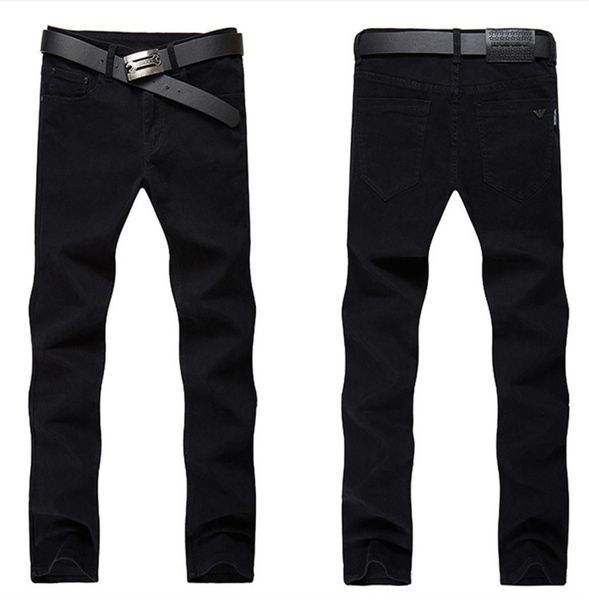 

2022 classic designer men039s jeans winter slim fit stretch straight jean business famous classic casual men long trousers8010883, Blue