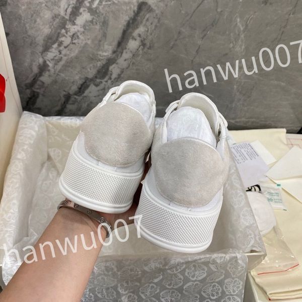 

2023 luxurys casual shoes designer leather lace up men fashion platform sneakers white black mens womens size 35-46 xsd230417