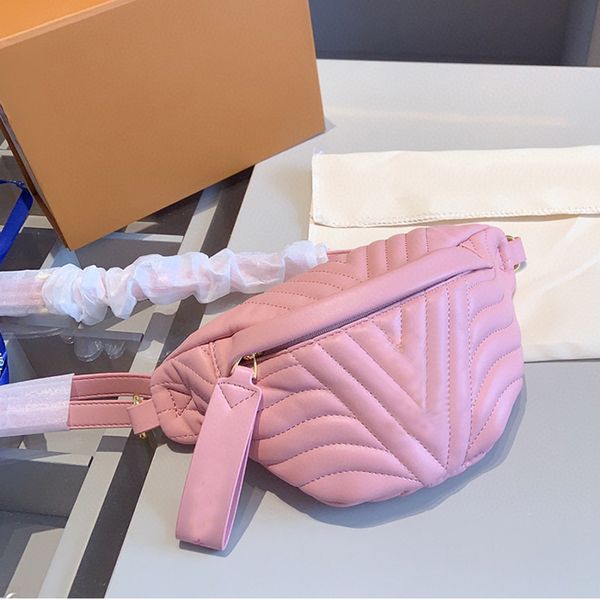 

designer luxury fashion women's waist bags cross body shoulder bag genuine leather exquisite minimmalist atmosphere women waistbags