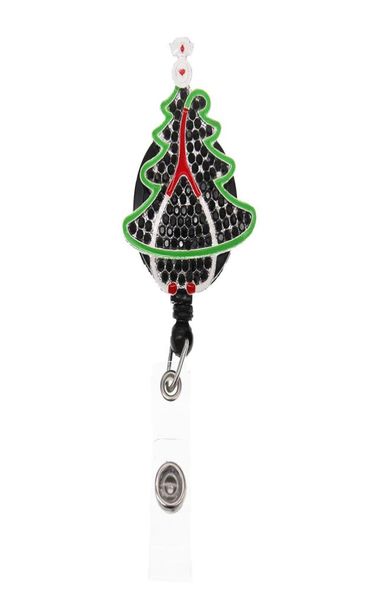 

fashion style key rings christmas tree stethoscope rhinestone retractable id holder for nurse name accessories badge reel with all4068249, Slivery;golden