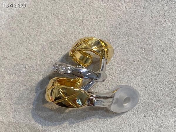 

luxury coco rush brand designer s925 sterling silver three half round circle loop earrings for women jewelry5557704, Golden