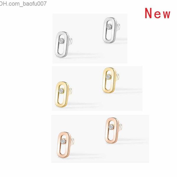 

charm sterling silver 925 women's earrings french classic symbol 1 1. fashion engagement and wedding gifts z230712, Golden