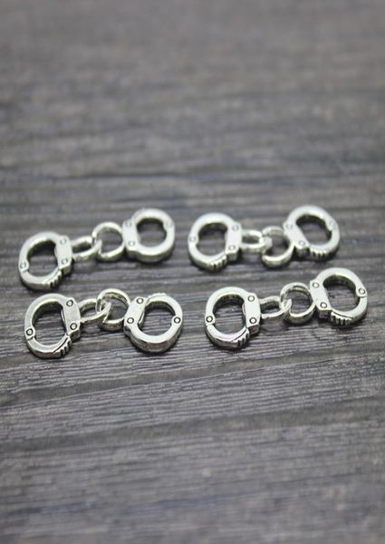 

30pcslot 31x11mm antique silver handcuff charm pendant0125099135, Bronze;silver