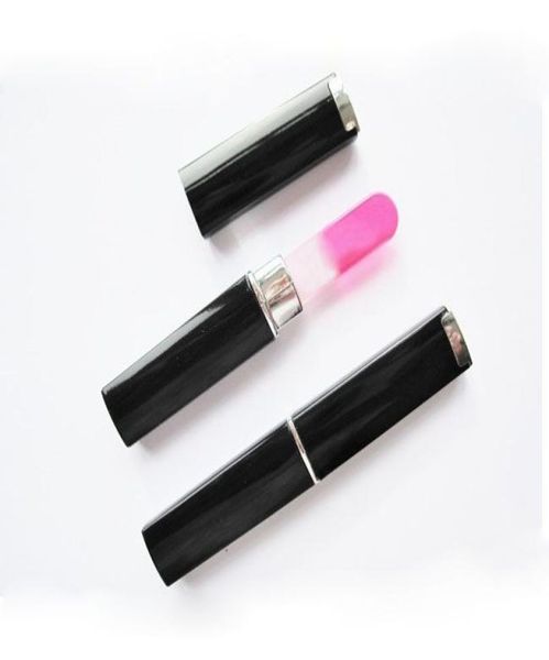 

35quot new crystal glass nail file with elegant hard case 12pcslot nf0095371617