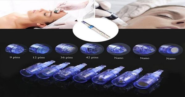 

replacement micro needle cartridge tips for auto derma stamp rechargeable wireless dr pen a6 derma pen skin care anti spot scar re1073075